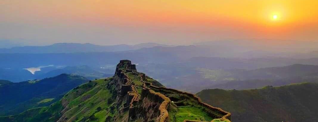 Torna Fort at sunset